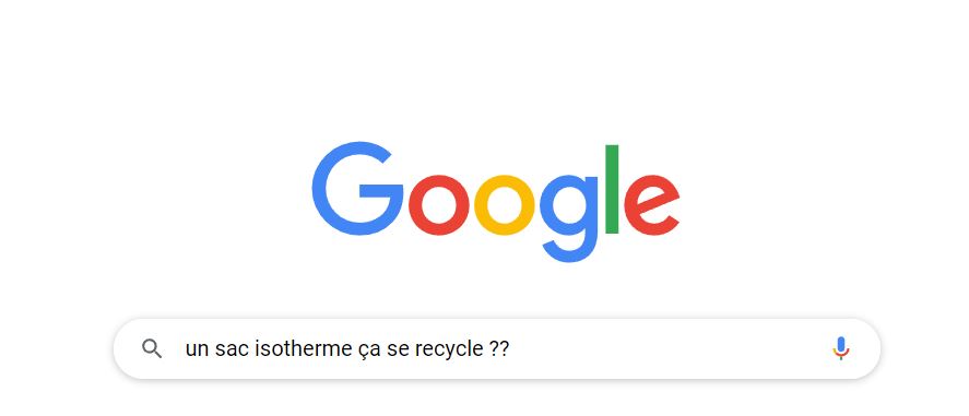google recyclage sac isotherme